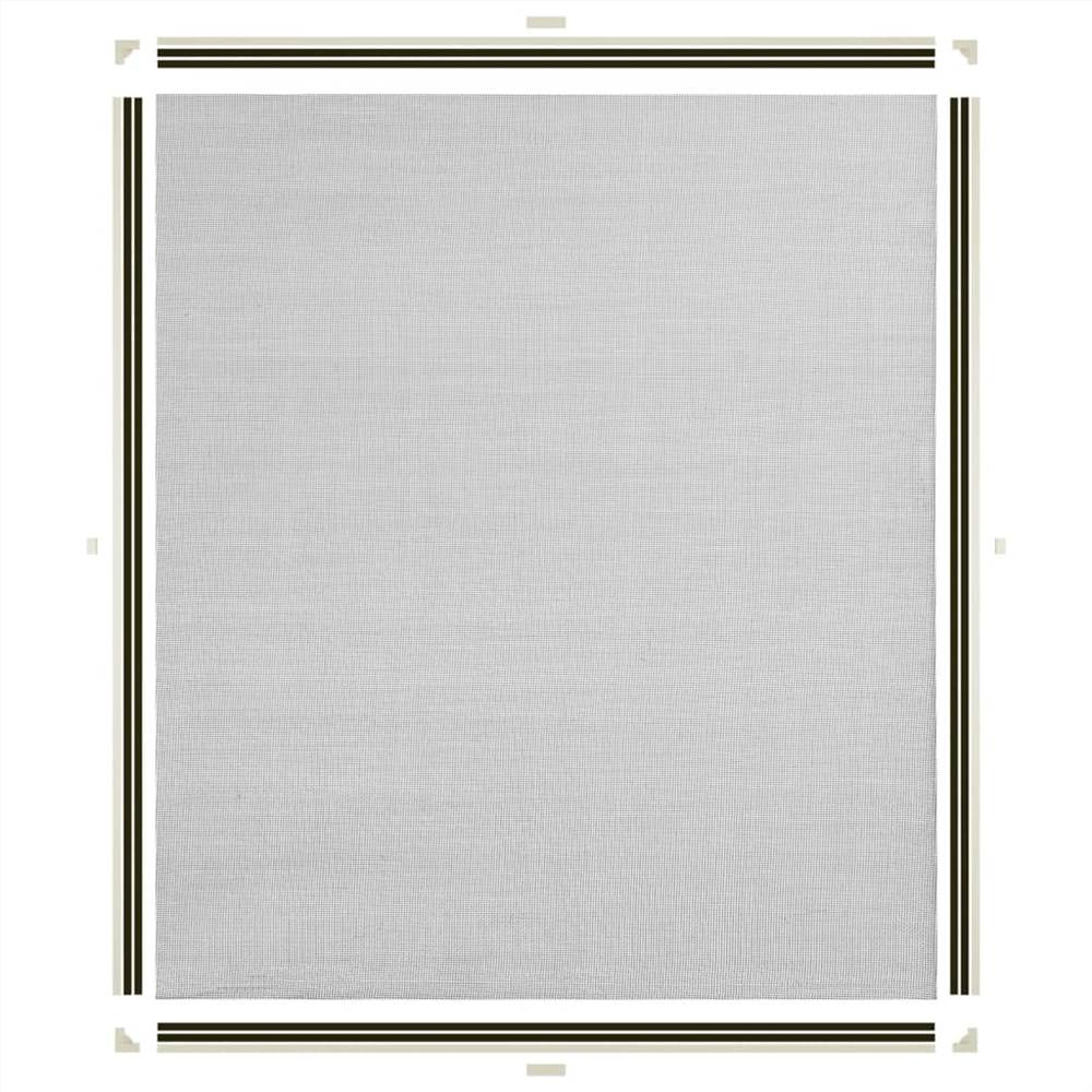 Magnetic Insect Screen for Windows White 130x150 cm Fibreglass