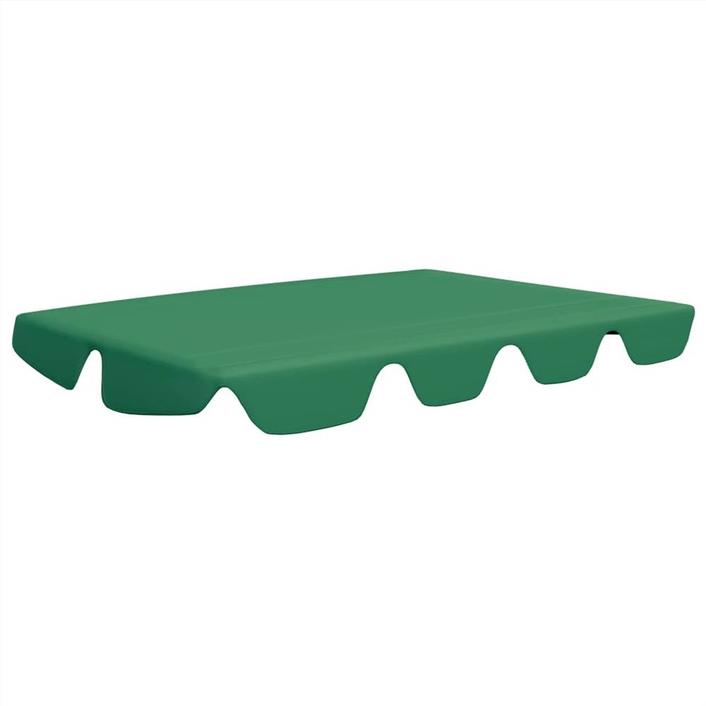 Replacement Canopy for Garden Swing Green 188/168x110/145 cm