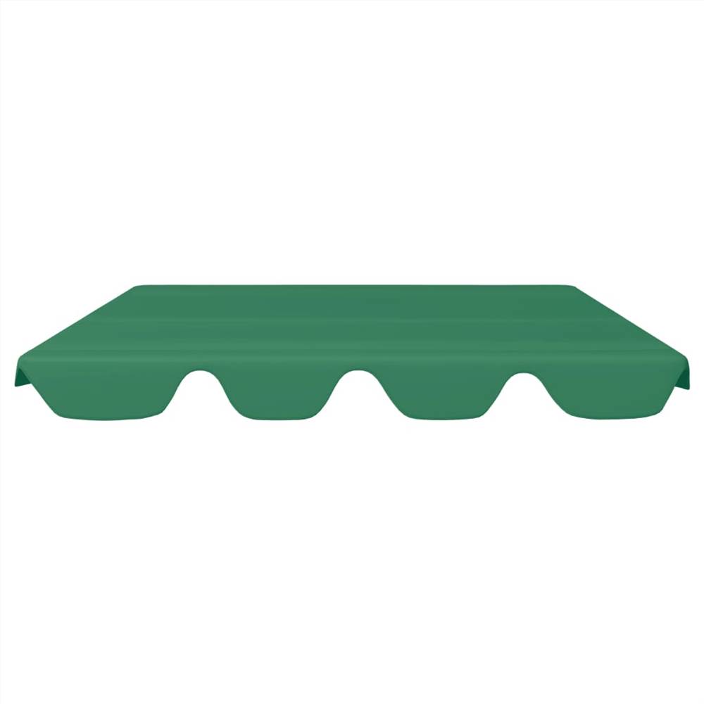 Replacement Canopy for Garden Swing Green 188/168x110/145 cm