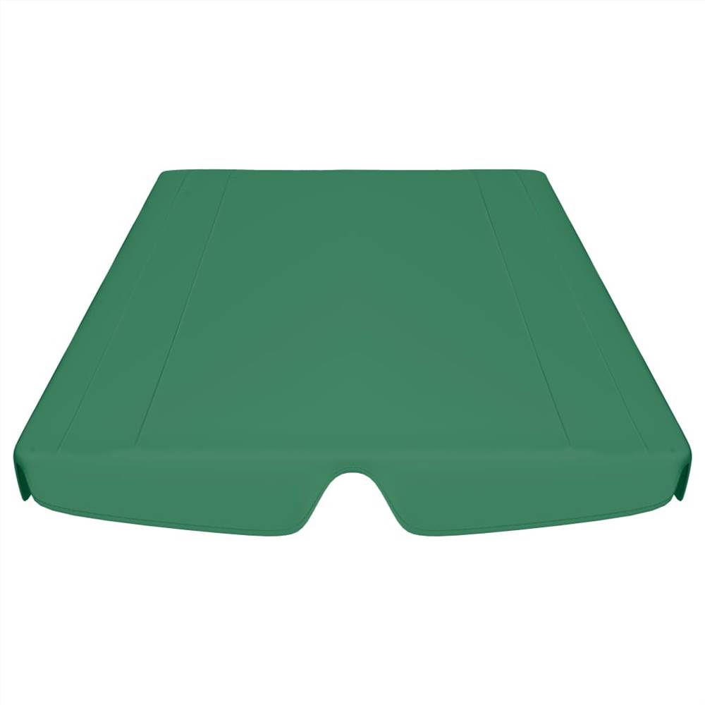 Replacement Canopy for Garden Swing Green 188/168x110/145 cm