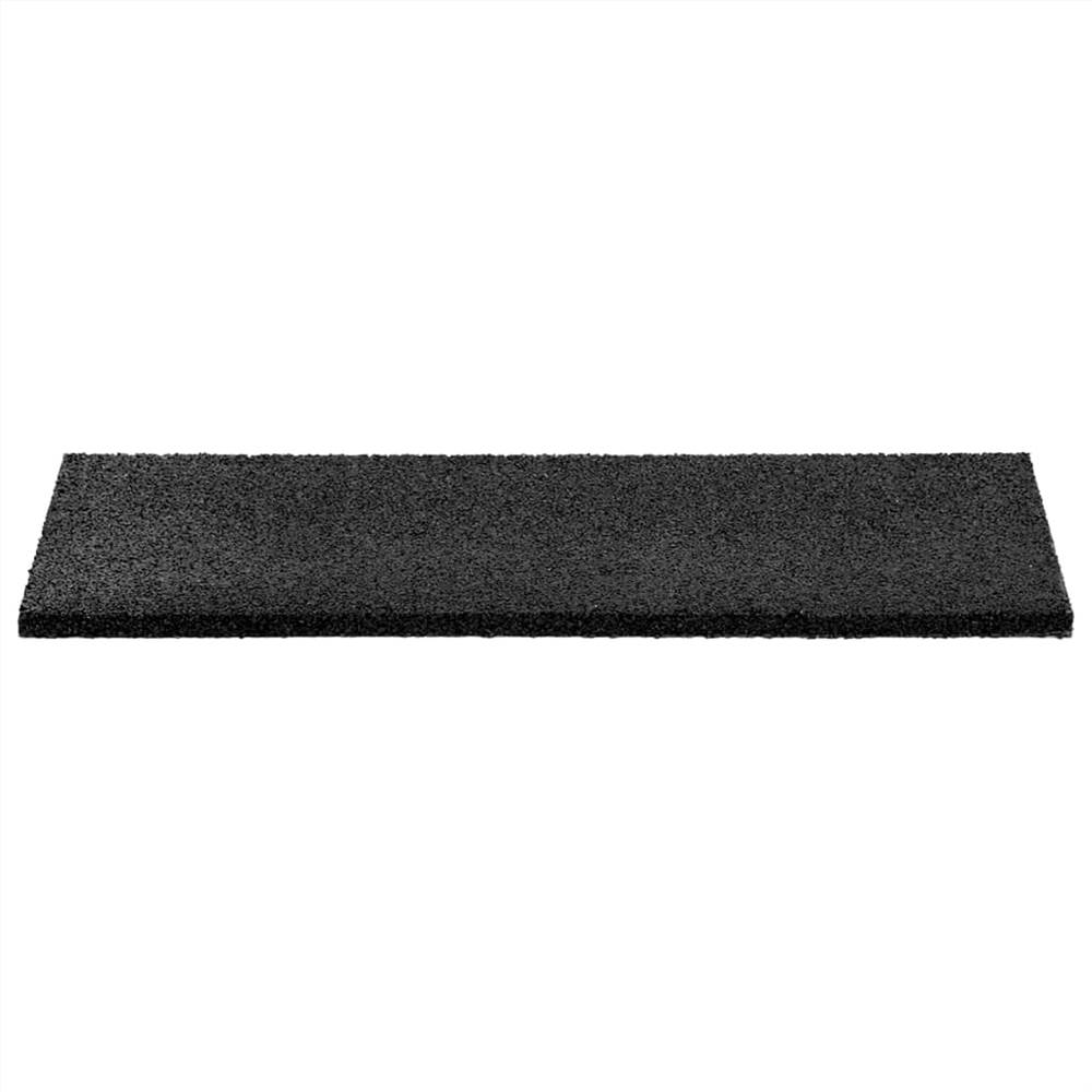 Rubber Kerb Ramp 2 pcs Black 50x20x1-4.3 cm