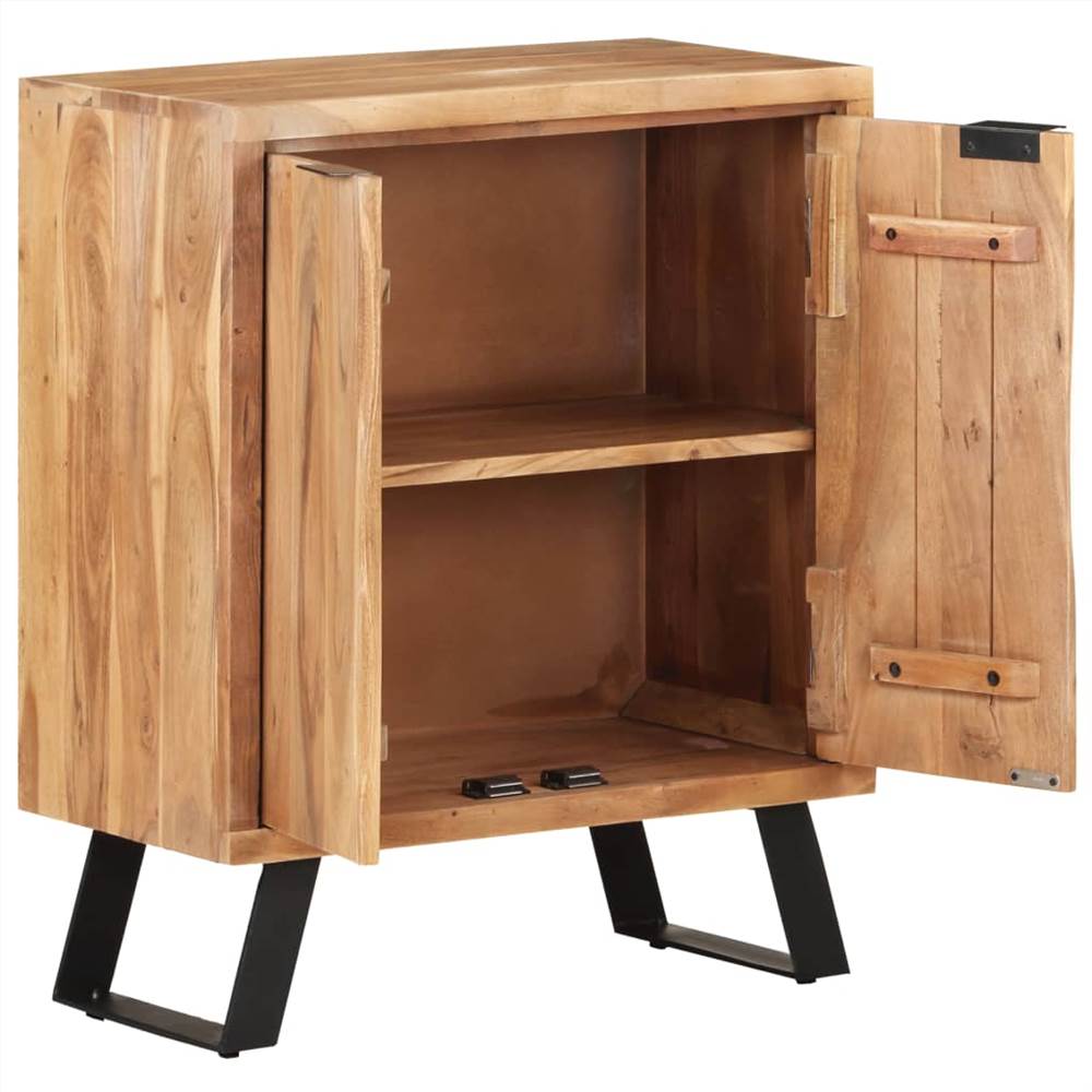 Sideboard 60x36x76 cm Solid Acacia Wood with Live Edges