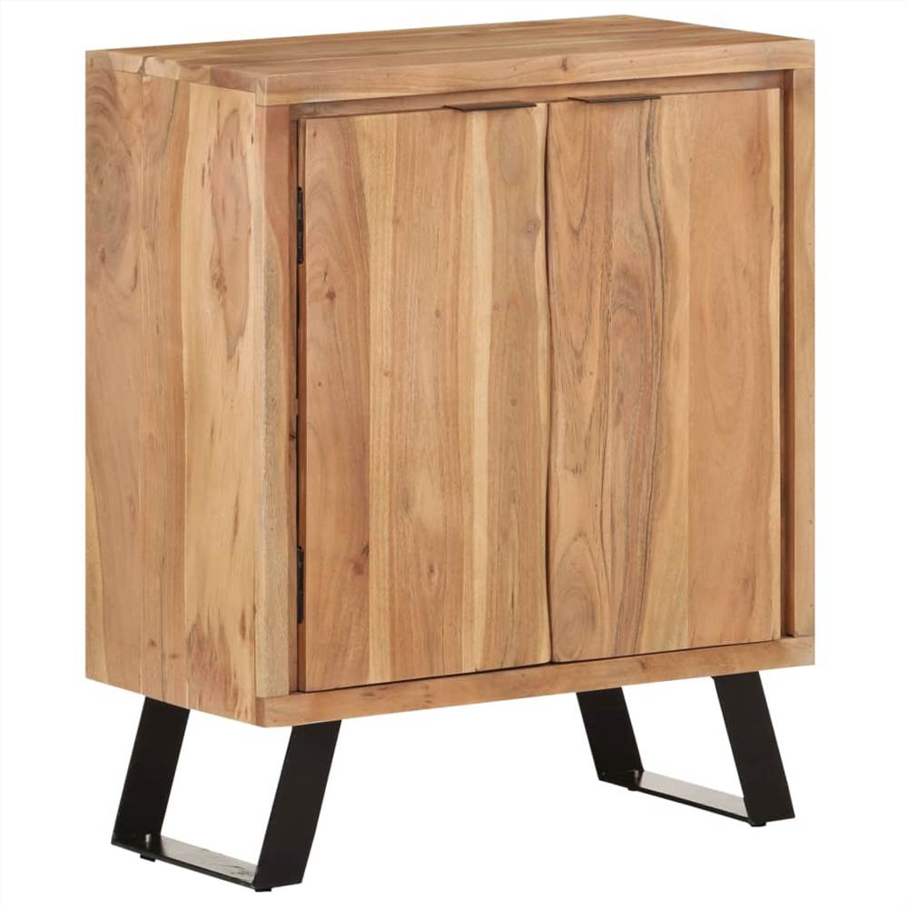 Sideboard 60x36x76 cm Solid Acacia Wood with Live Edges