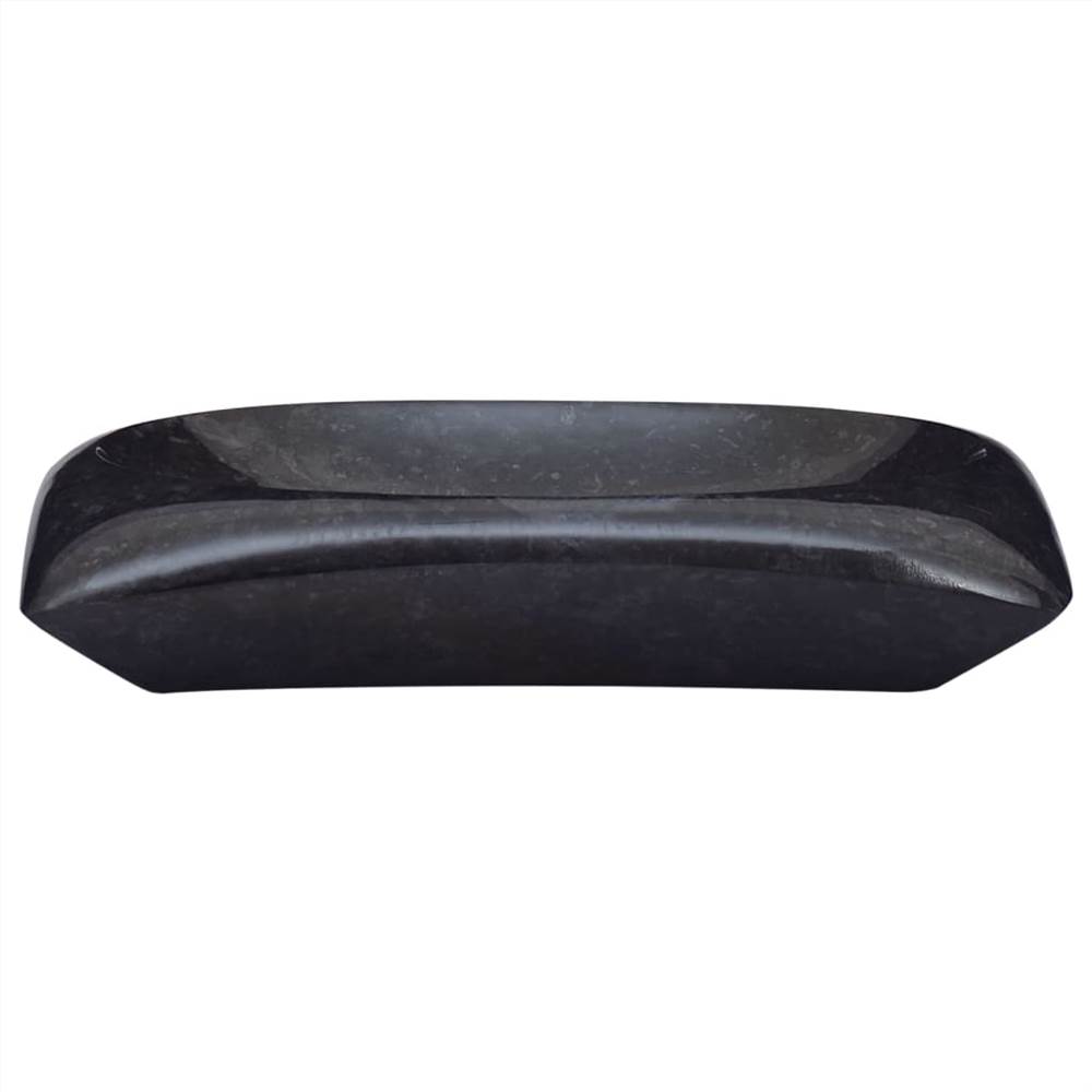 Sink Black 50x35x10 cm Marble