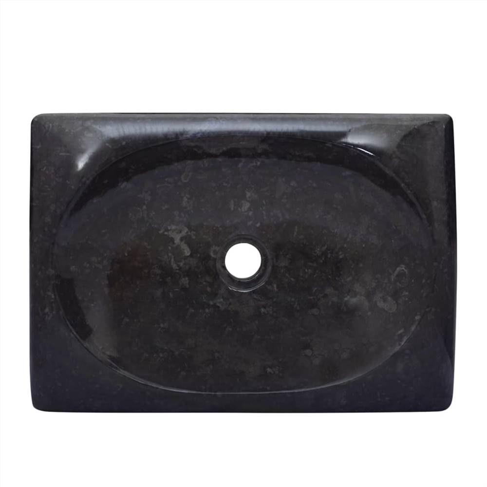 Sink Black 50x35x10 cm Marble