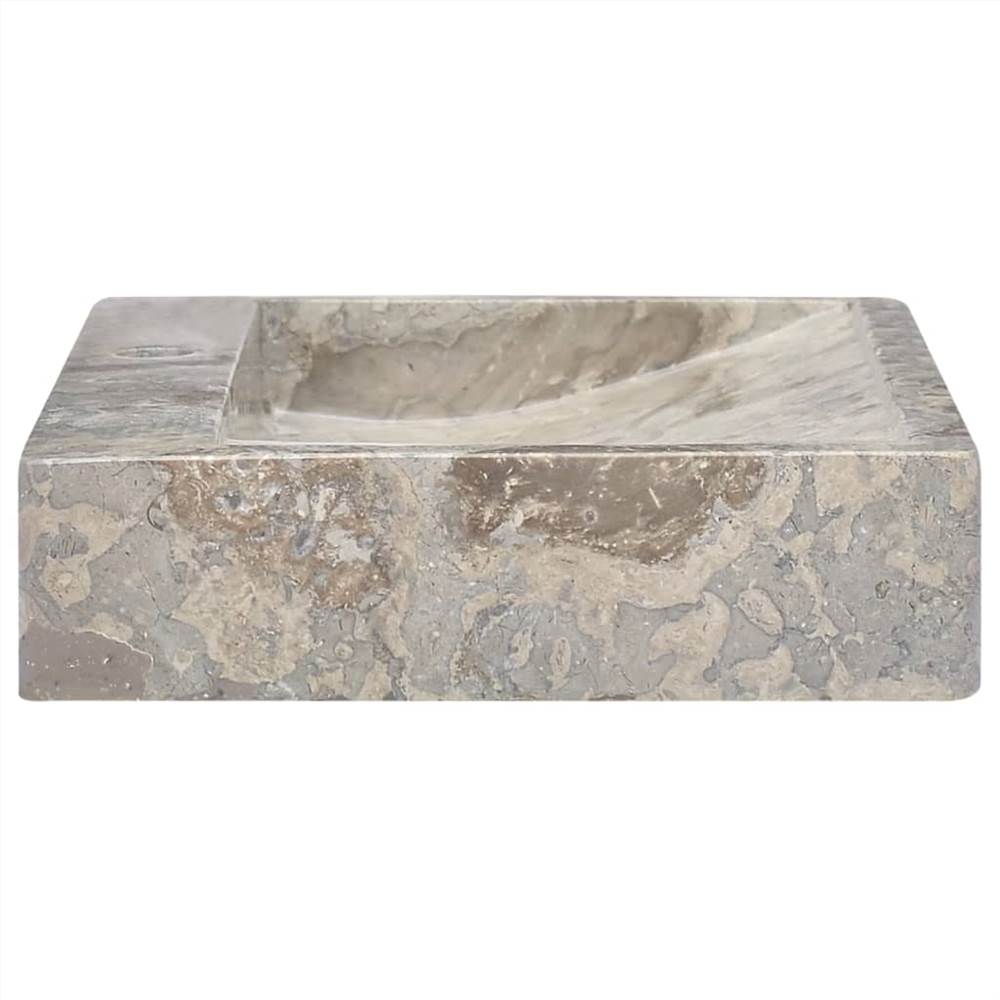 Sink Grey 58x39x10 cm Marble