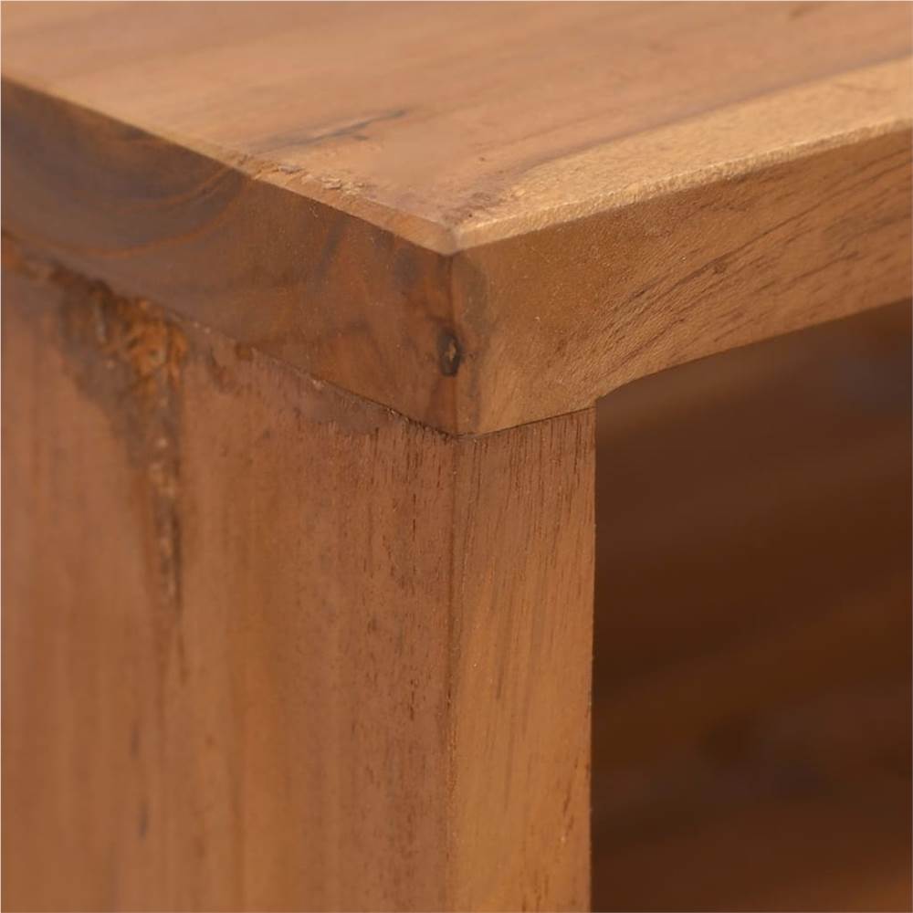 TV Cabinet 110x30x50 cm Solid Teak Wood