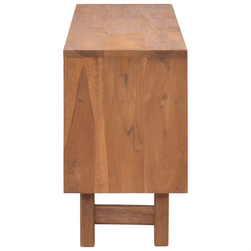 TV Cabinet 110x30x50 cm Solid Teak Wood
