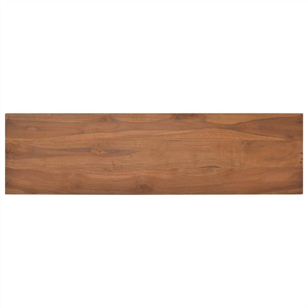 TV Cabinet 110x30x50 cm Solid Teak Wood