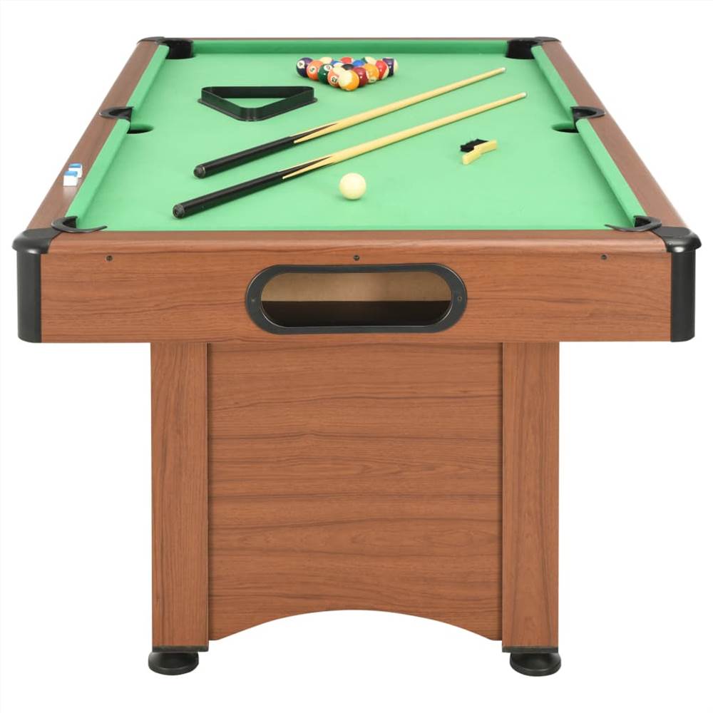 6 Feet Billiard Table 184x108x82 cm Brown