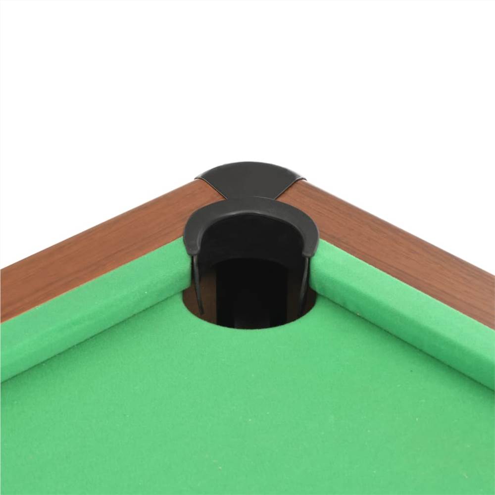 6 Feet Billiard Table 184x108x82 cm Brown