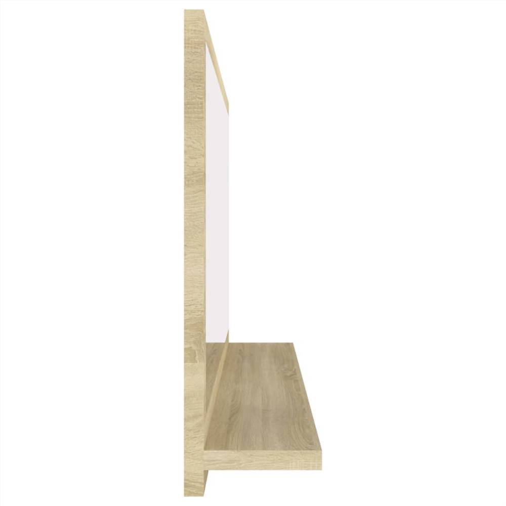 Bathroom Mirror Sonoma Oak 80x10.5x37 cm Chipboard