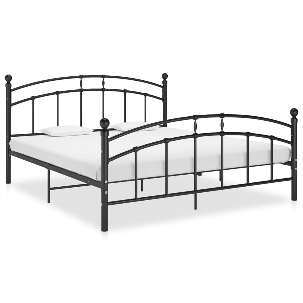 Bed Frame Black Metal 160x200 cm
Bed Frame Black Metal 160x200 cm