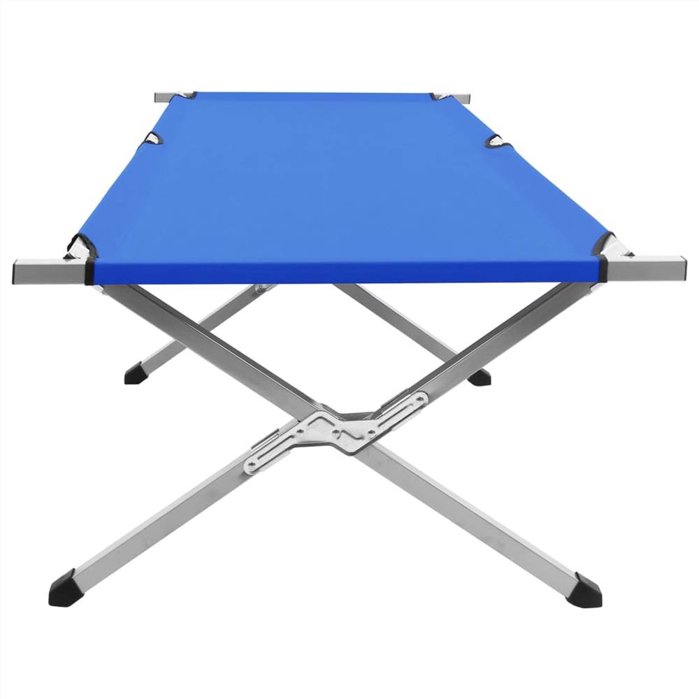 Camping Bed 210x80x48 cm XXL Blue