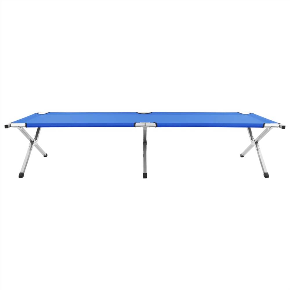 Camping Bed 210x80x48 cm XXL Blue