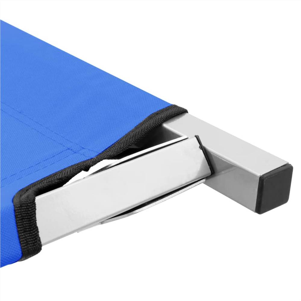 Camping Bed 210x80x48 cm XXL Blue