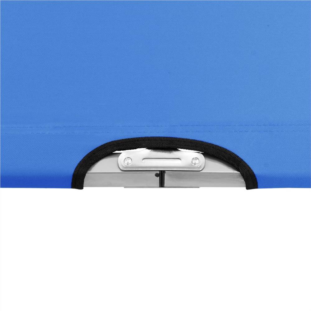 Camping Bed 210x80x48 cm XXL Blue