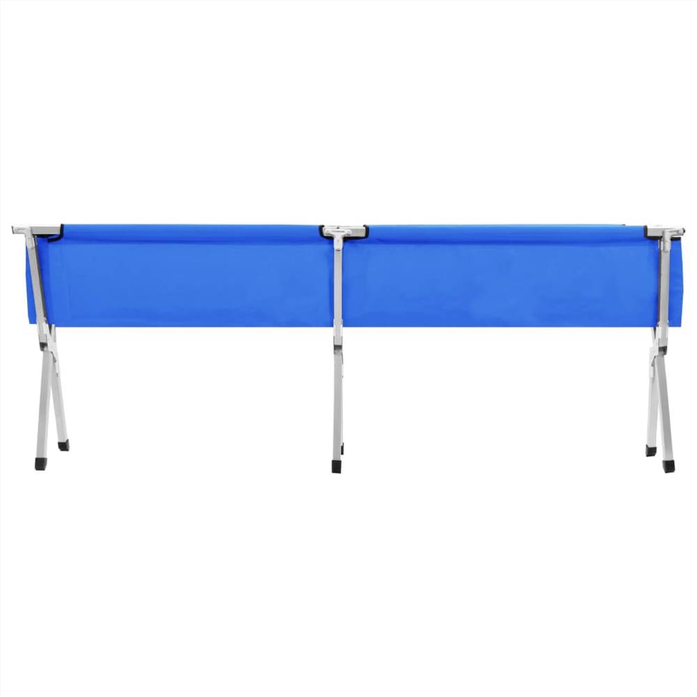 Camping Bed 210x80x48 cm XXL Blue