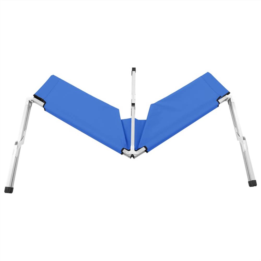 Camping Bed 210x80x48 cm XXL Blue