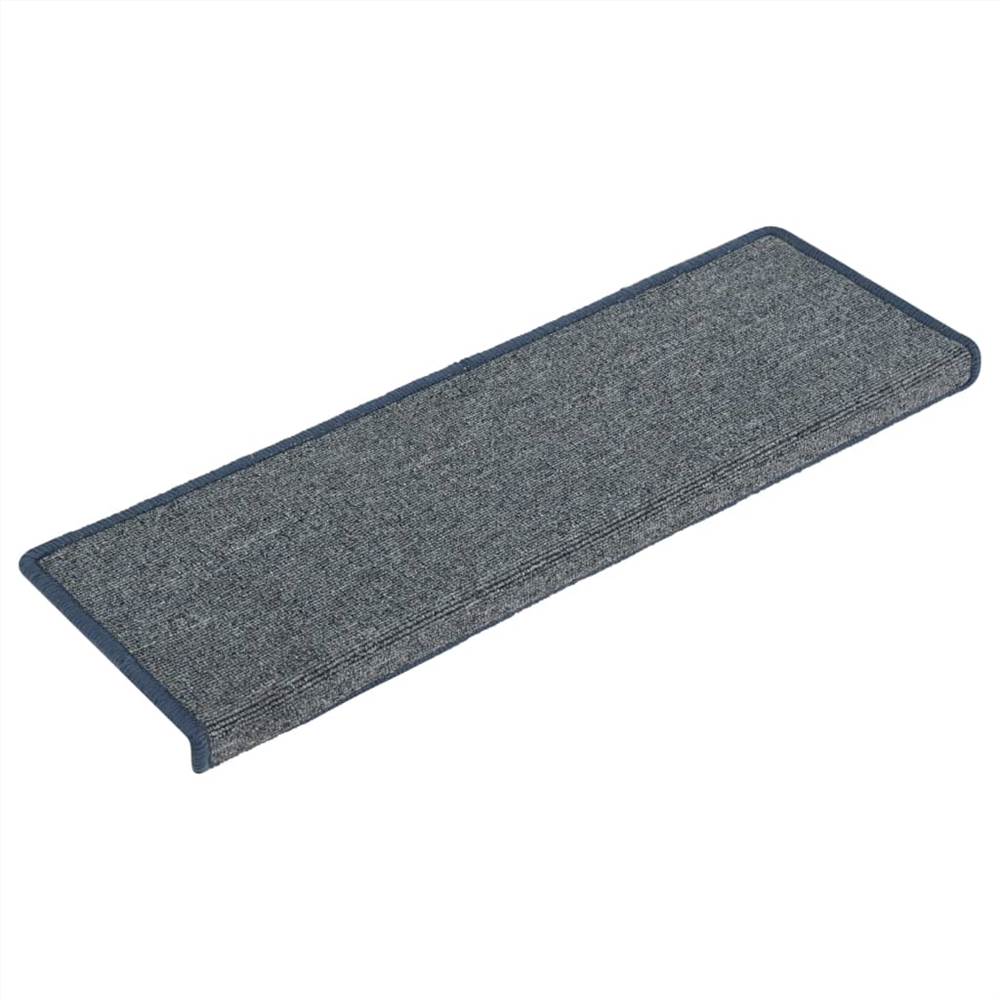 Carpet Stair Treads 15 pcs 65x25 cm Purple and Blue