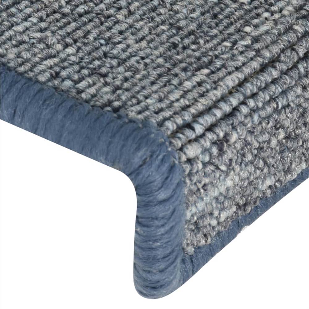 Carpet Stair Treads 15 pcs 65x25 cm Purple and Blue