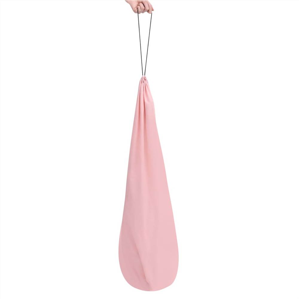 Children Teepee Tent with Bag Peach Skin Pink 120x120x150 cm