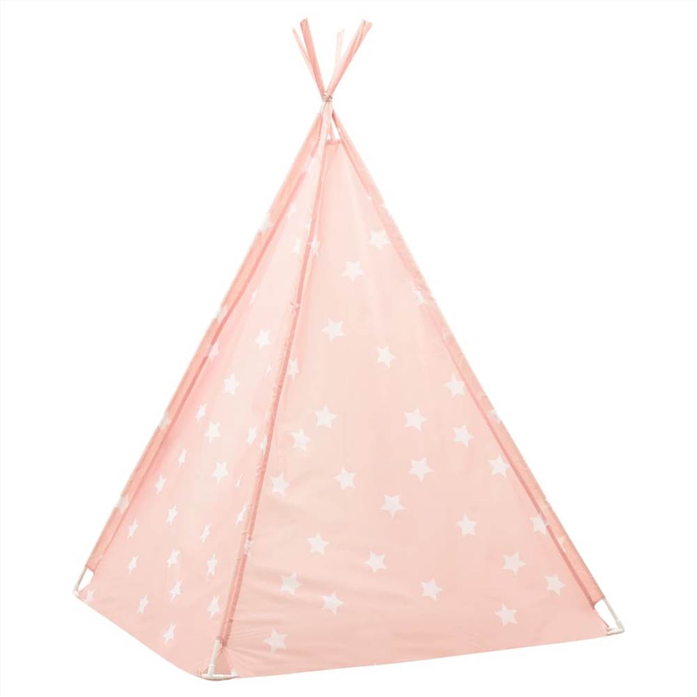 Children Teepee Tent with Bag Polyester Pink 115x115x160 cm