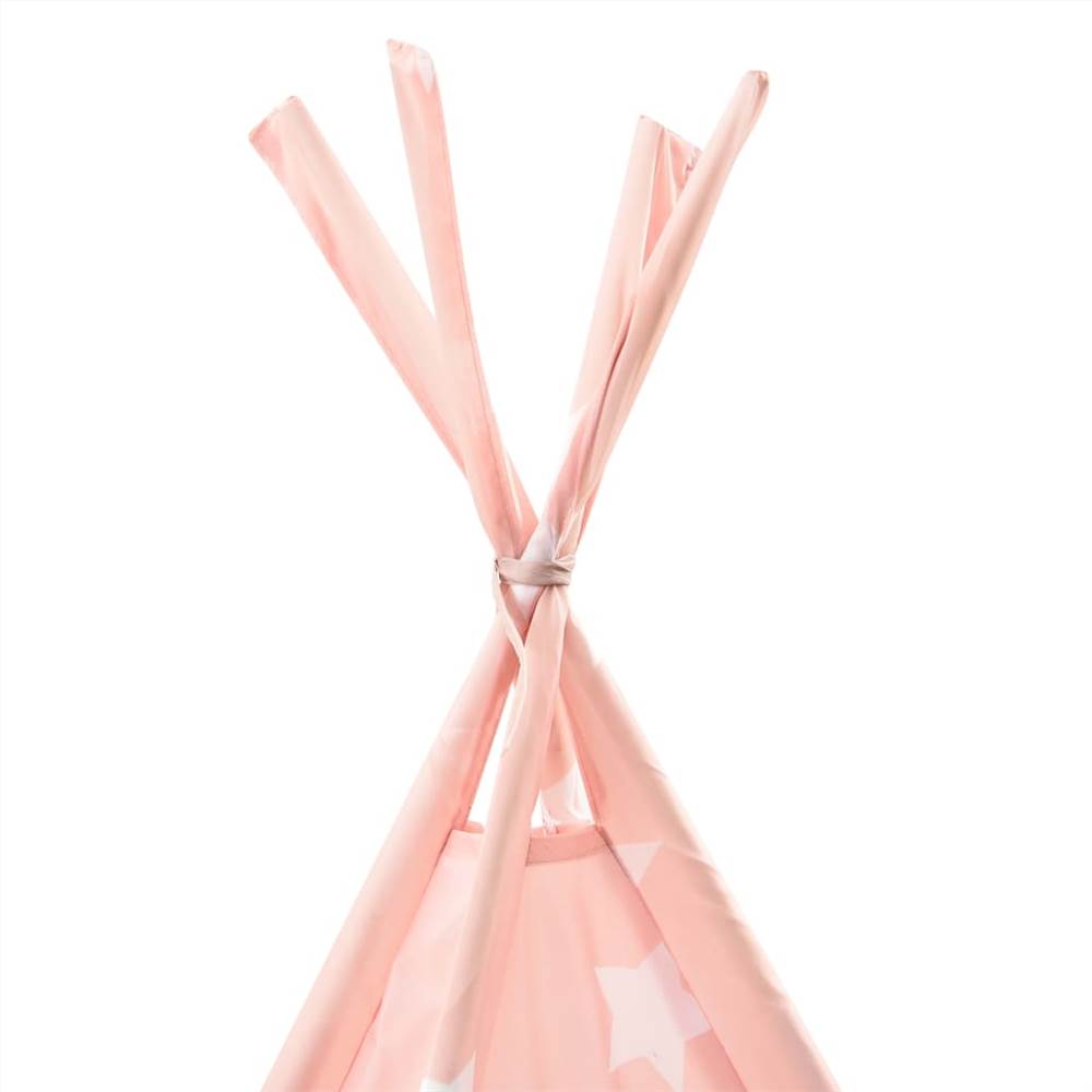 Children Teepee Tent with Bag Polyester Pink 115x115x160 cm