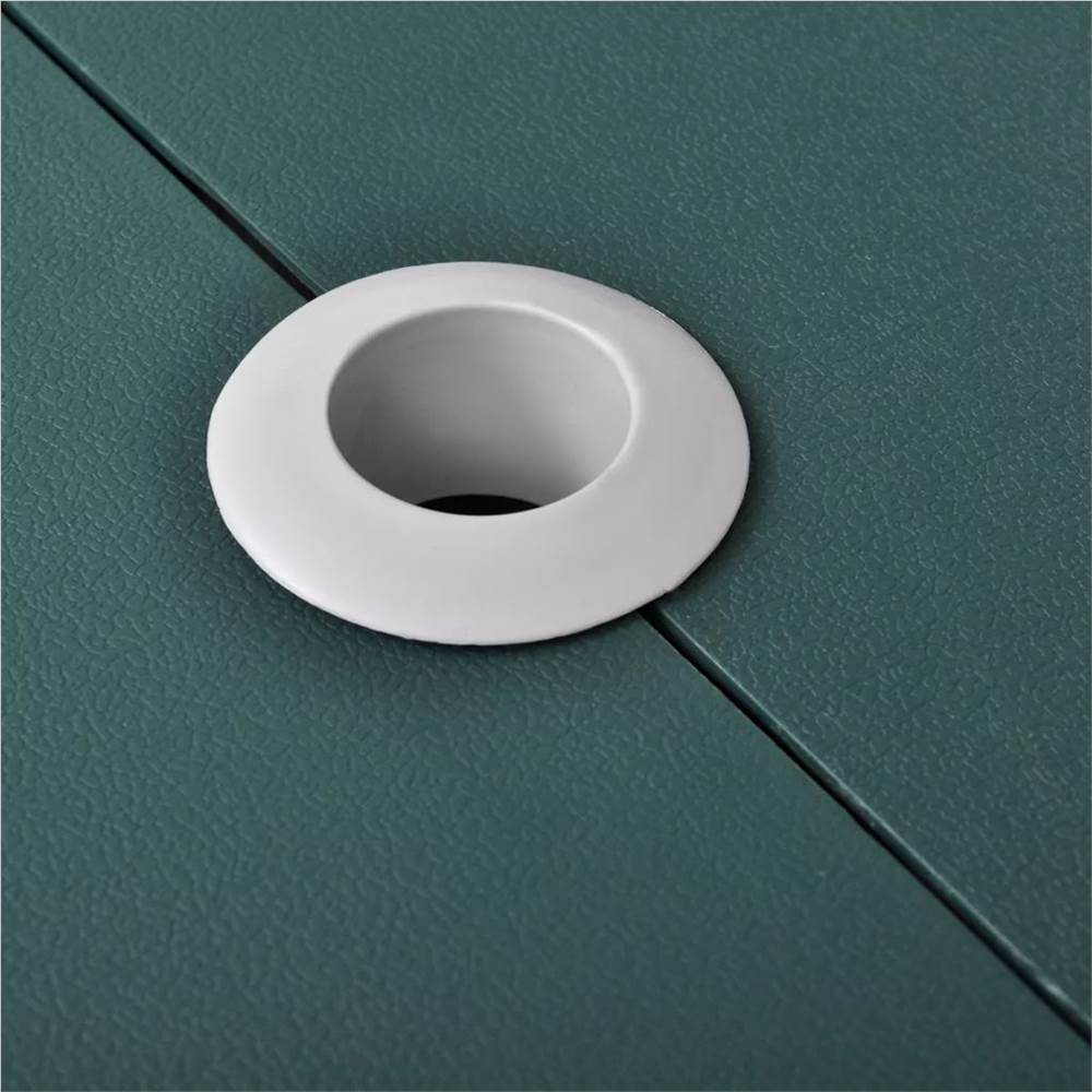 Foldable Camping Table Set with 4 Stools Aluminium Extra Light Green