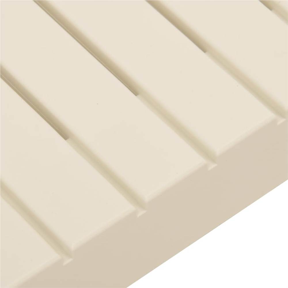 Garden Lounge Table Plastic White