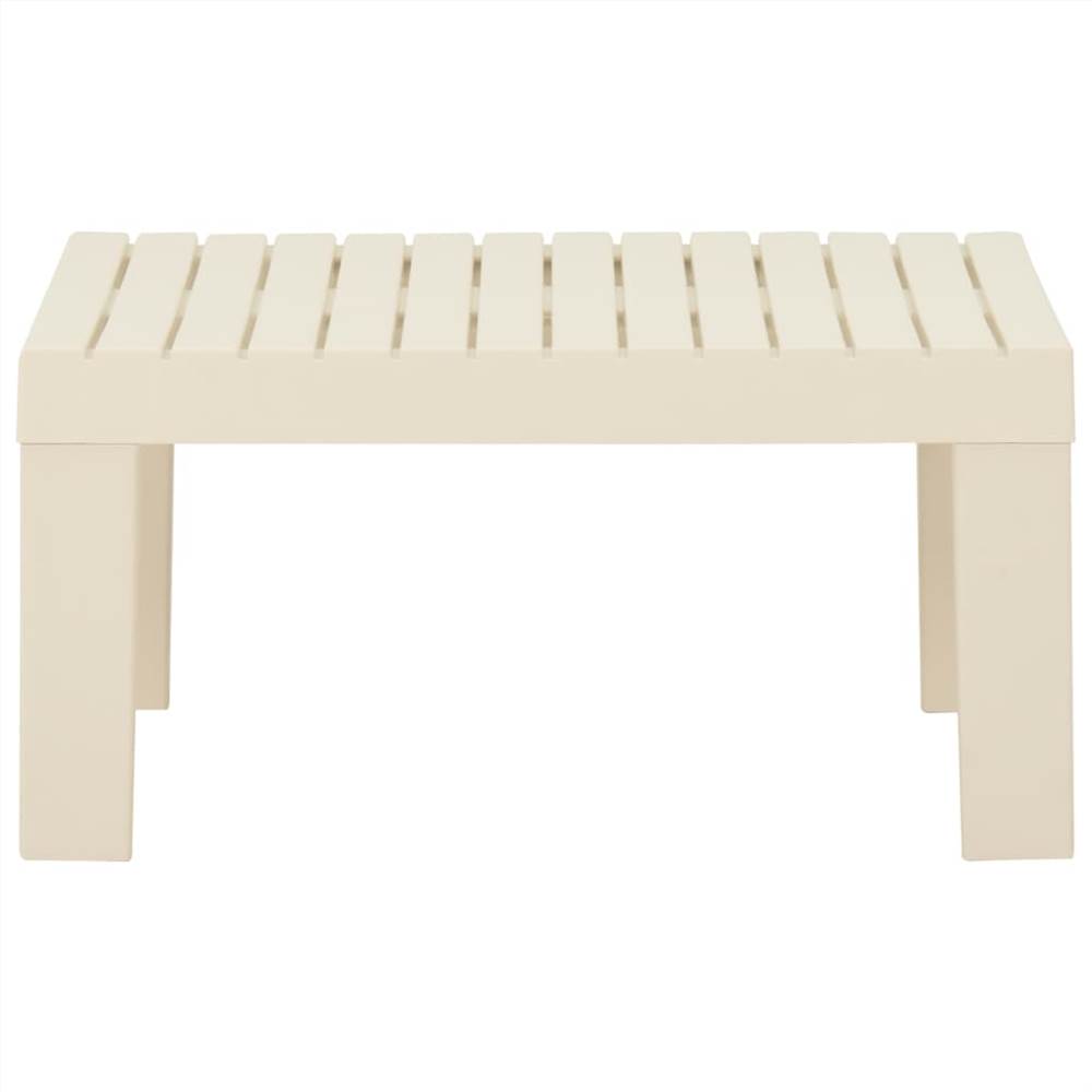Garden Lounge Table Plastic White