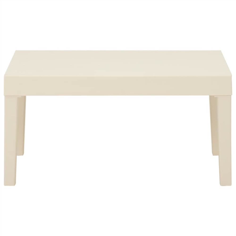 Garden Lounge Table Plastic White
