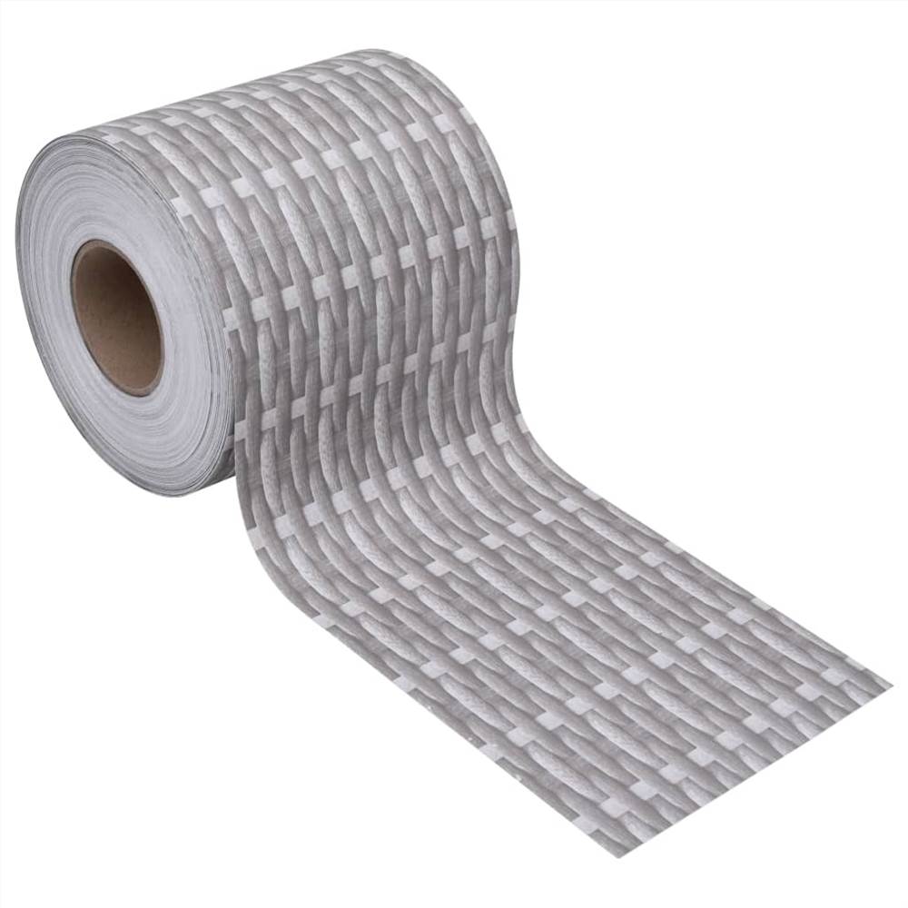 Garden Privacy Screen PVC 70x0.19 m Rattan Grey