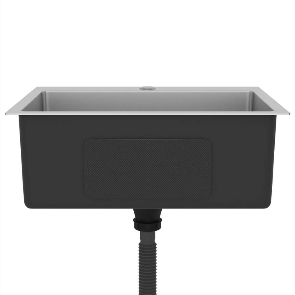 Handmade Kitchen Sink with Faucet Hole Stainless Steel