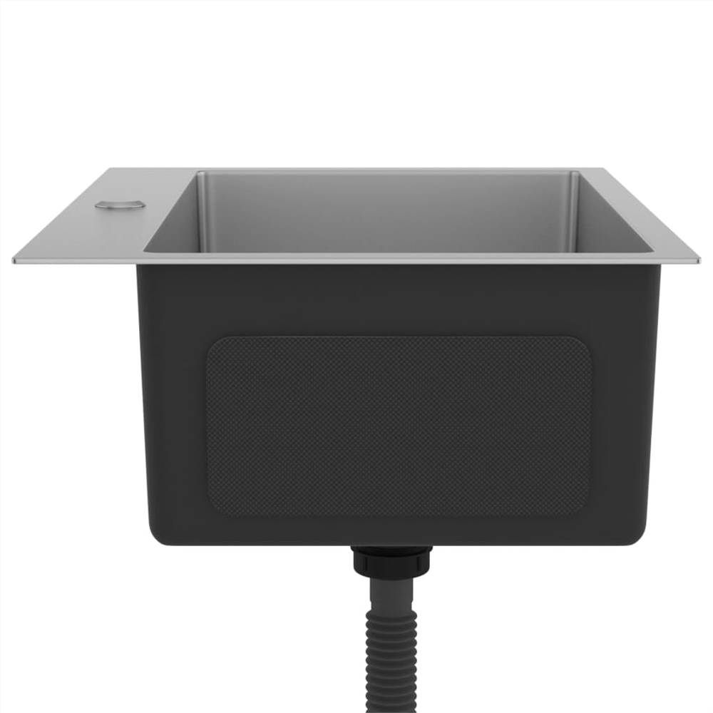 Handmade Kitchen Sink with Faucet Hole Stainless Steel