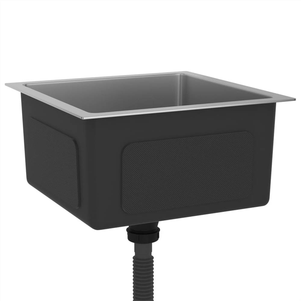 Handmade Kitchen Sink with Strainer Stainless Steel