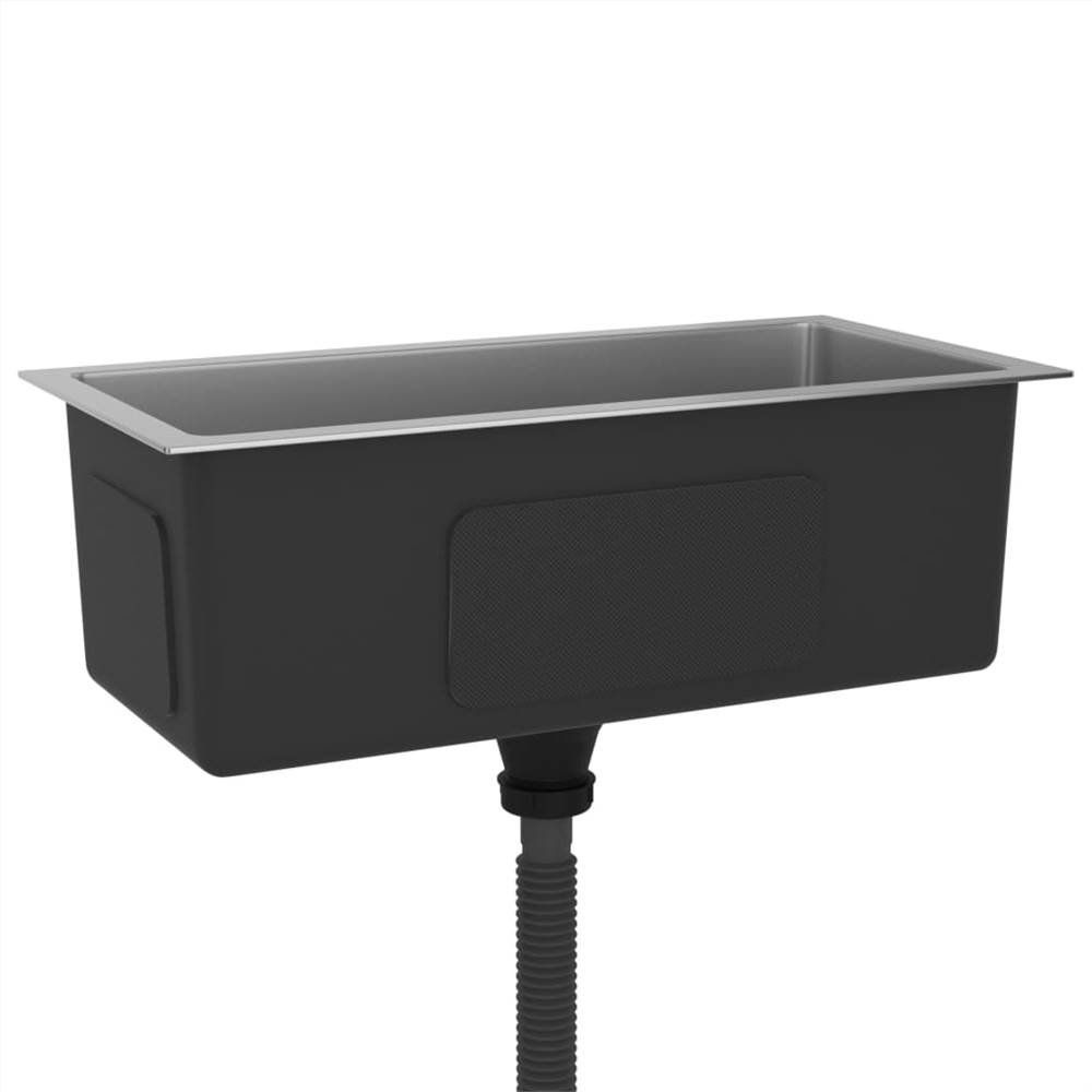 Handmade Kitchen Sink with Strainer Stainless Steel