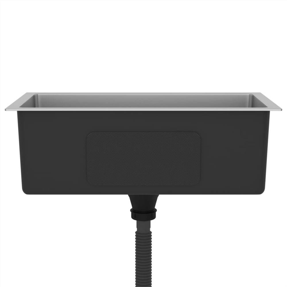 Handmade Kitchen Sink with Strainer Stainless Steel