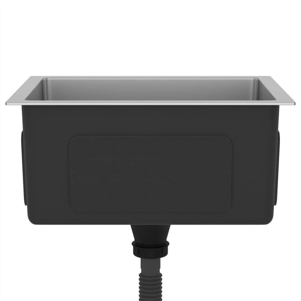 Handmade Kitchen Sink with Strainer Stainless Steel