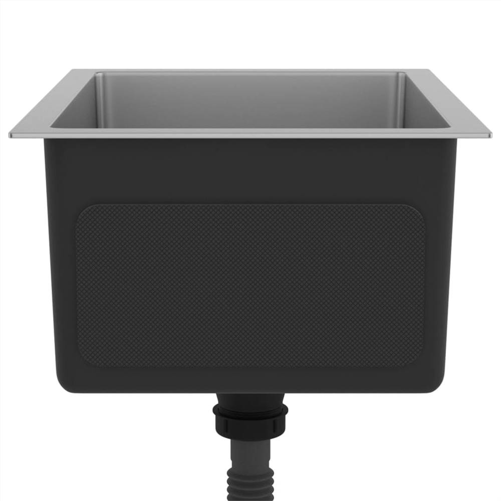 Handmade Kitchen Sink with Strainer Stainless Steel