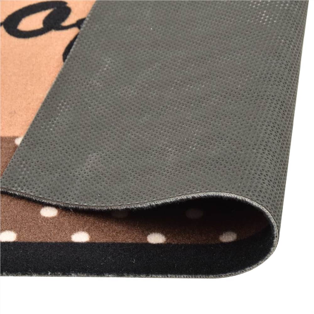 Kitchen Carpet Washable Coffee brown 45x150 cm