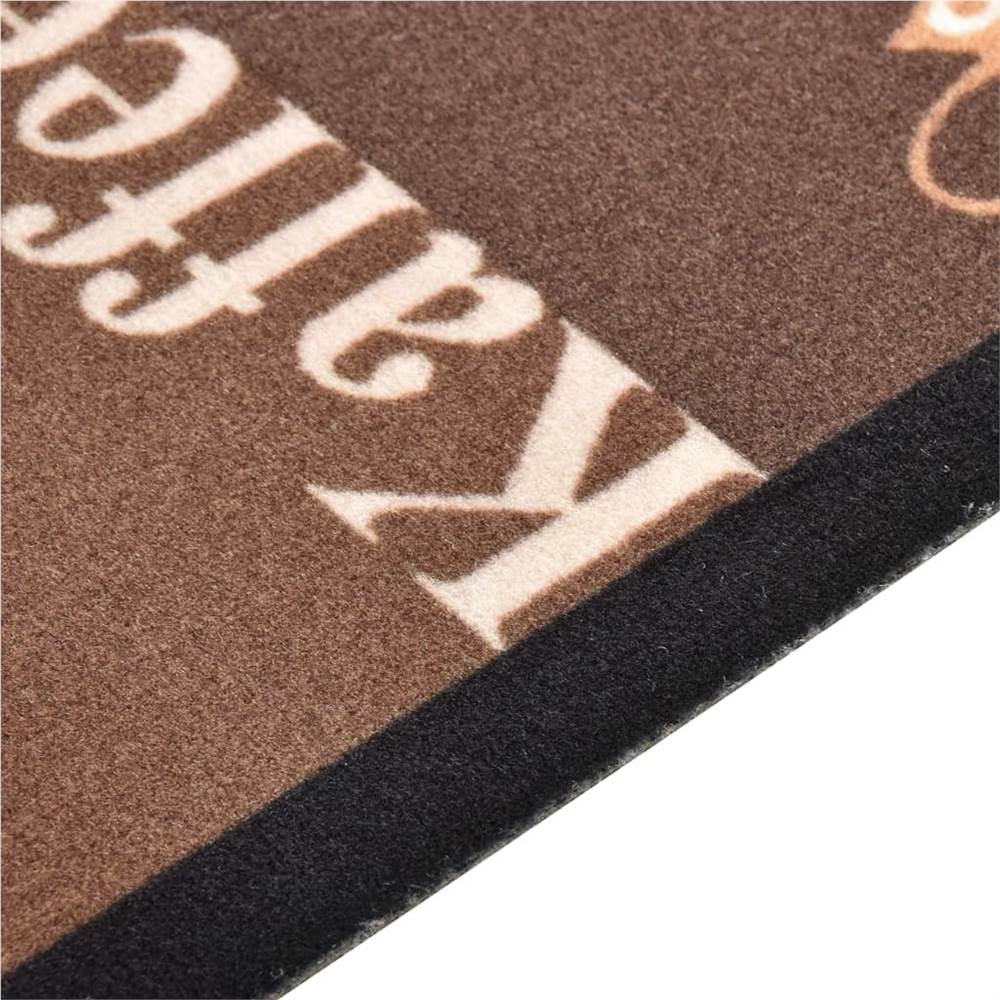 Kitchen Carpet Washable Coffee brown 45x150 cm