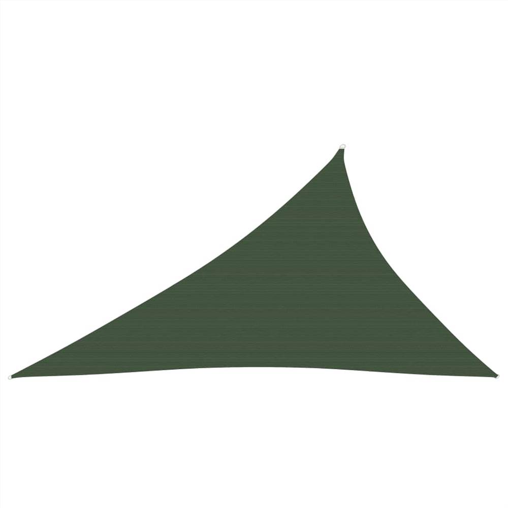 Sunshade Sail 160 g/m² Dark Green 4x5x6.8 m HDPE