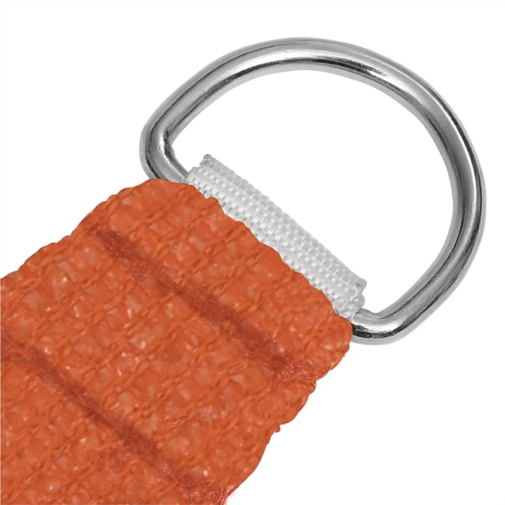 Sunshade Sail 160 g/m² Orange 4x4x4 m HDPE
