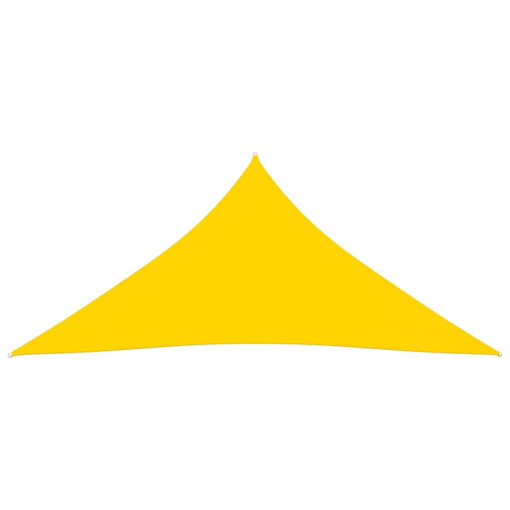 Sunshade Sail Oxford Fabric Triangular 4.5x4.5x4.5 m Yellow