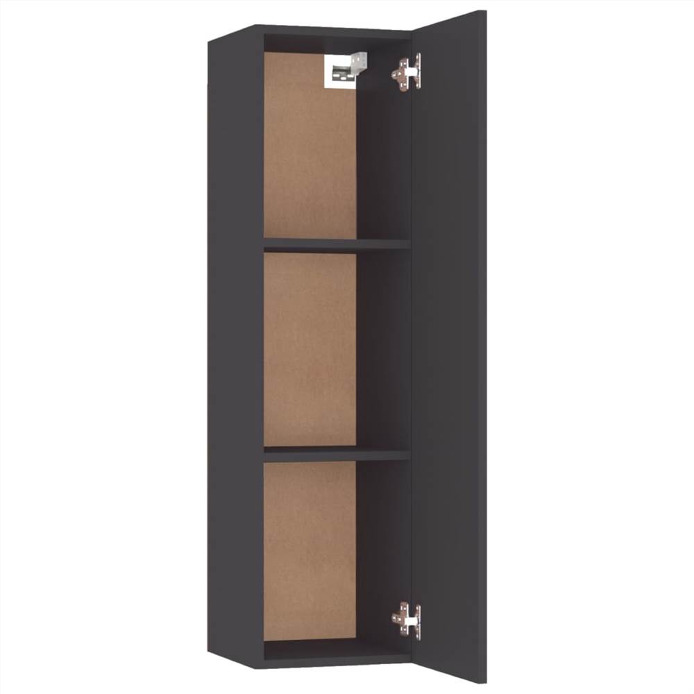 TV Cabinets 2 pcs Grey 30.5x30x110 cm Chipboard