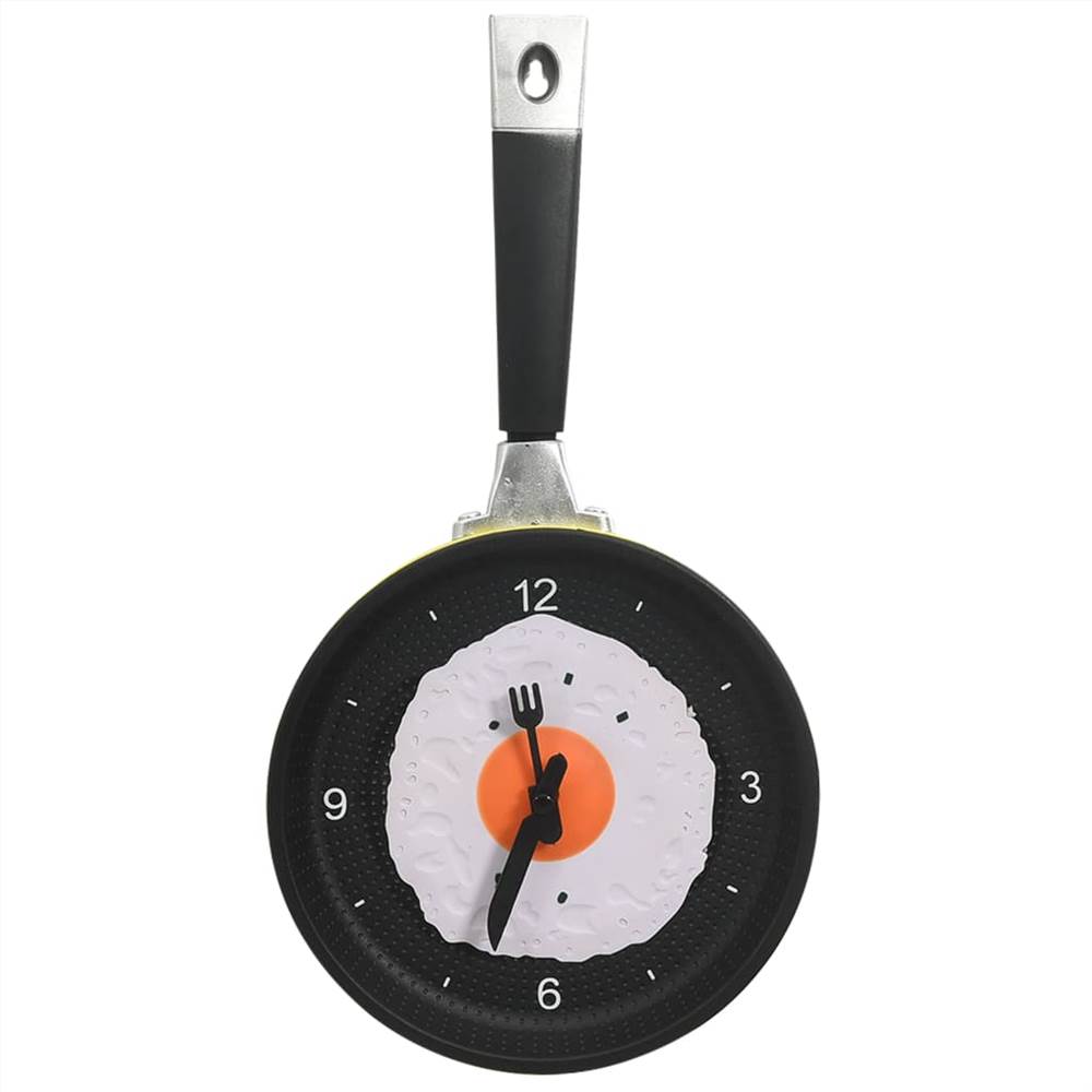 Wall Clock with Fried Egg Pan Design 18.8 cm