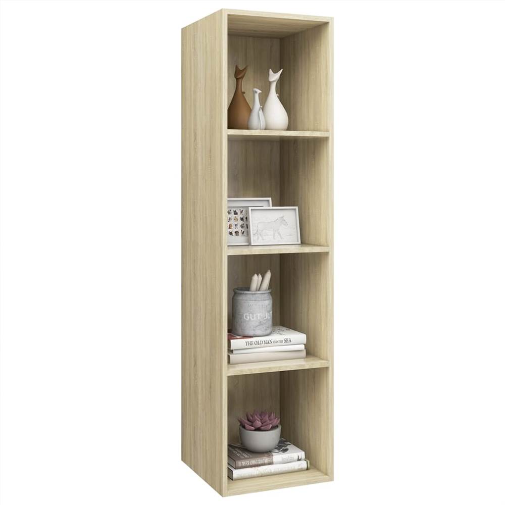 Wall-mounted TV Cabinet Sonoma Oak 37x37x142.5 cm Chipboard