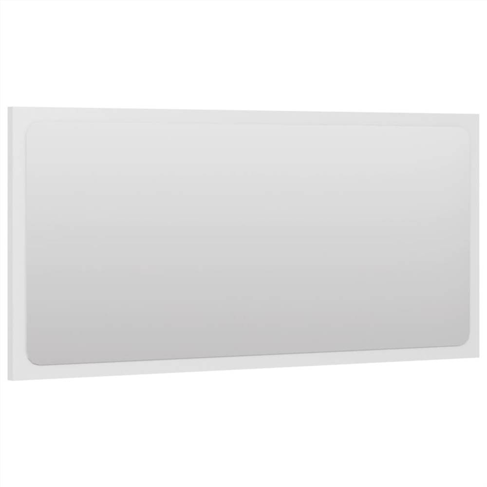 2 Piece Bathroom Furniture Set White Chipboard