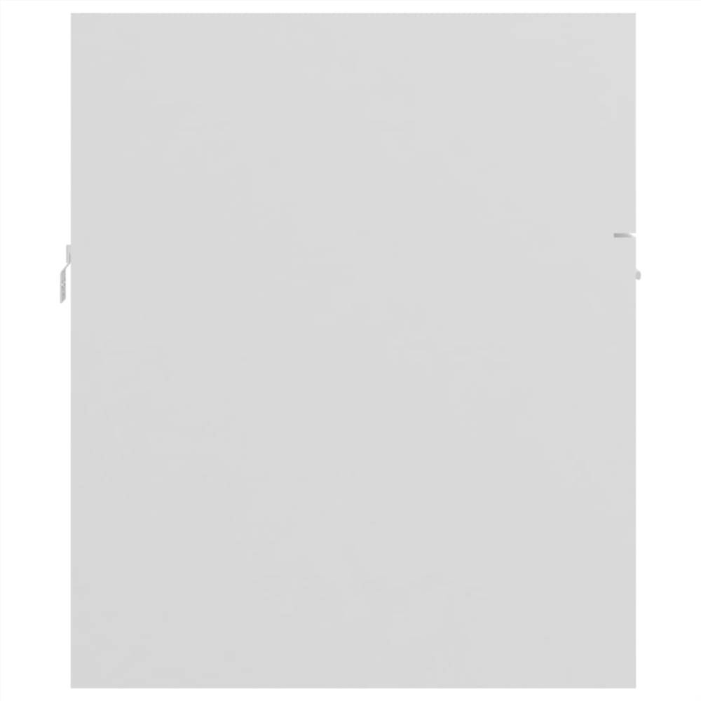 2 Piece Bathroom Furniture Set White Chipboard